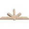 Ekena Millwork Kennewick Smooth Timber Gable Bracket, Douglas Fir, 72"W x 36"H x 5 1/2"D x 5 1/2"F, 12/12 Pitch GBW072X36X0606KEN00SDF - alternate 3